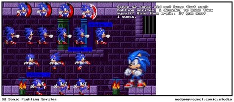 S2 Sonic Fighting Sprites Comic Studio