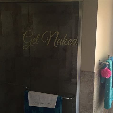 Get Naked Bathroom Vinyl Wall Decal Sticker Funny Glass Etsy
