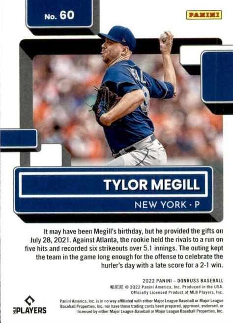 Donruss Tylor Megill Trading Card Database