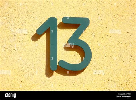 number  numbers thirteen stock photo alamy