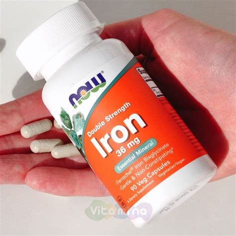 Iron (Железо двойной силы) 36 мг, 90 капс. купить в интернет-магазине ...