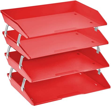 Acrimet Facility Tier Letter Tray Side Load Plastic Desktop File