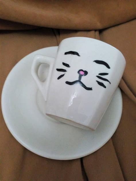 Чаша с коте | Tableware, Glassware, Mugs
