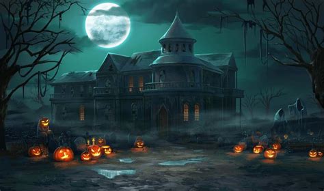 Halloween Haunted House Spooky Halloween Pictures New Background