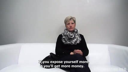 Mature Blonde Sucks And Takes Cock At The Casting