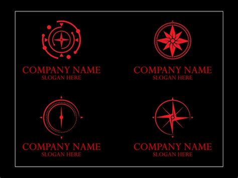 Premium Vector Free Vector Compass Logo Design Collection
