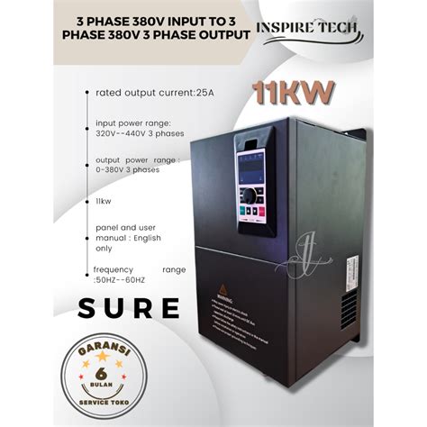 Jual Inverter Frekuensi Sure Drive Konverter 11kw Input 3phase 380v To 380v 3phase Output