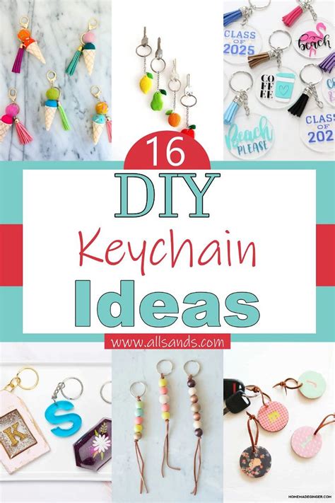 16 Diy Keychain Ideas Done All Sands