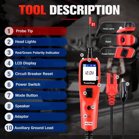 Autel PowerScan PS100 Automotive Circuit Tester