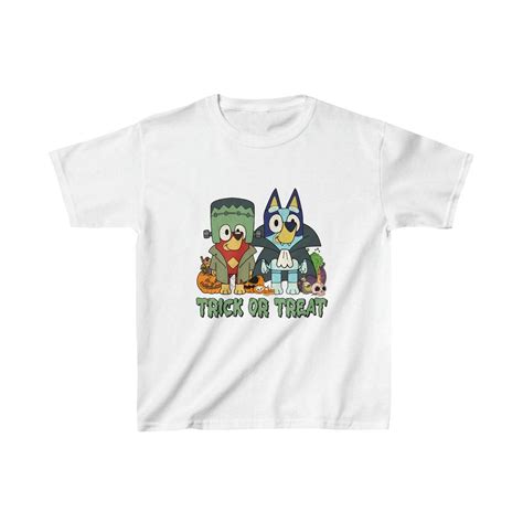 Bluey Trick Or Treat Shirt Spooky Halloween Design Unisex S Xl Hot Trending Shirt Shirt
