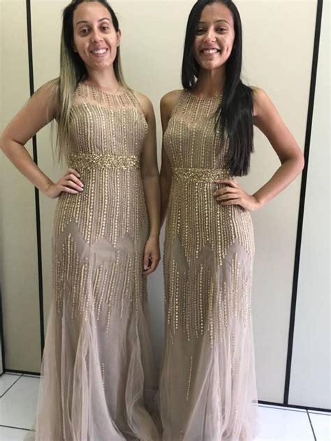 Vestido Nude Em Pedraria ClassiNoiva