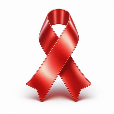 Hyper realisitc arte vectorial icono de cinta roja símbolo de cáncer