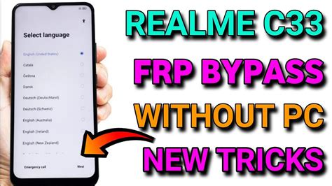 Realme C33 FRP Bypass Android 12 New Solution Realme RMX3624