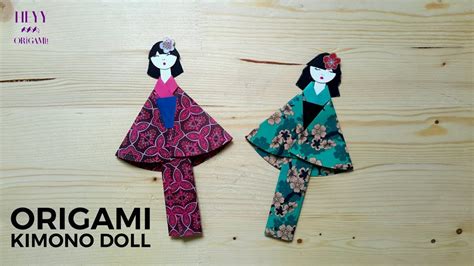 Origami Kimono Doll Tutorial Bookmark Youtube