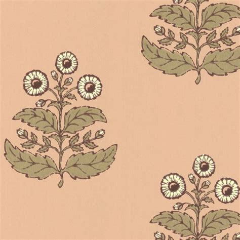 Floret Wallpaper Nude Country Cottage Wallpaper F P Interiors