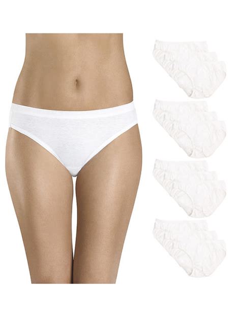 Buy Hanes Pack White Cotton Bikini Underwear Women Panties Sexy Womens Underwear Soft