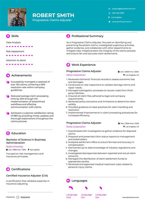 10+ Progressive Claims Adjuster Resume Samples & Templates for 2025