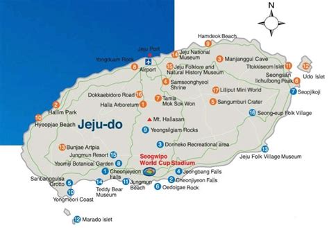 jeju attractions map insiderpujcom
