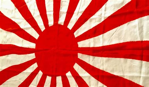 Ww2 Japanese Rising Sun Silk Battle Flag Enemy Militaria