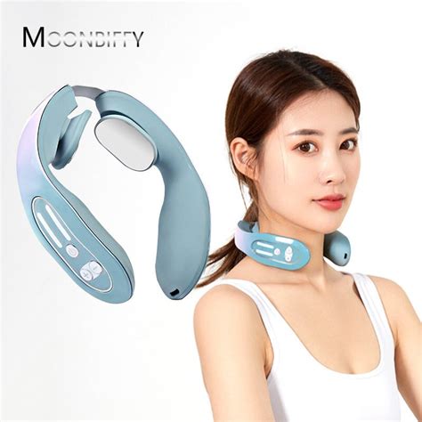 Moonbiffy Alat Pijat Leher Neck Massager Compress Rechargeable K