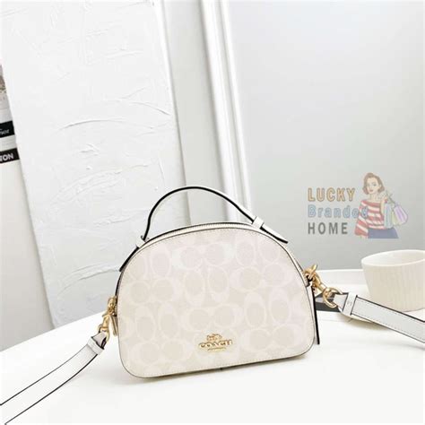 ของแท้ 100 Coach Serena กระเป๋าผ้าแคนวาส ลายเซ็น 1591 พร้อมส่ง