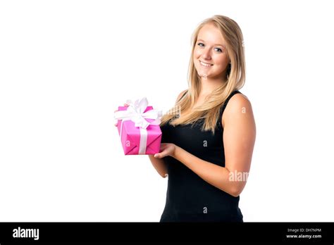 Femme blonde joyeux anniversaire Banque de photographies et dimages à haute résolution Alamy