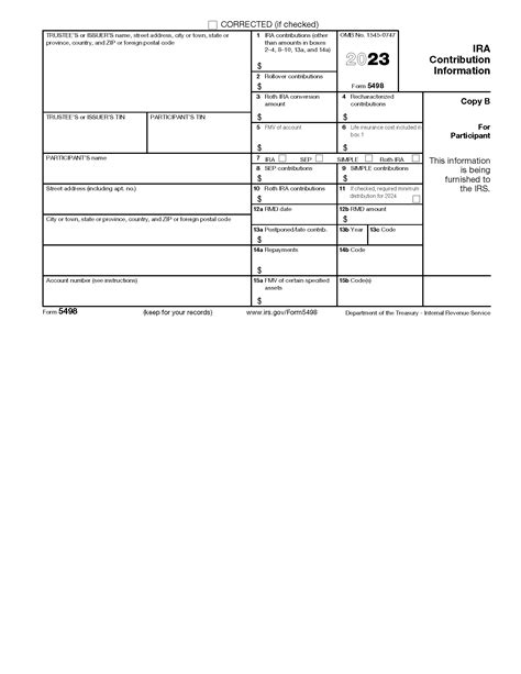 Free Irs Form 5498 Pdf Eforms