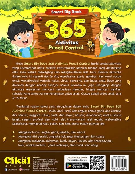 Smart Big Book Aktivitas Pencil Control Cikal Aksara