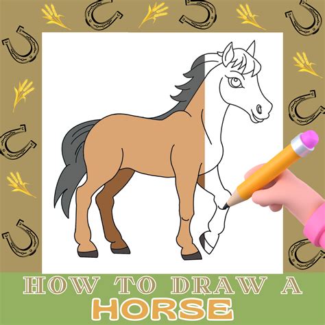 How To Draw A Horse A Step By Step How To Mimi Panda