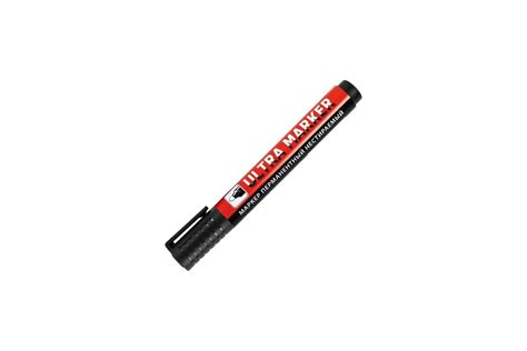 Перманентный маркер BRAUBERG ULTRA MARKER черный, 3.5 мм, с клипом ...