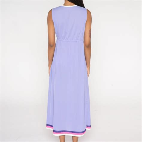 S Nightgown Lingerie Lavender Purple Slip Dress Mod Gem