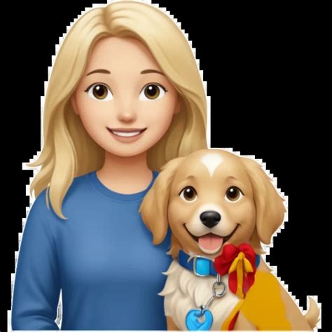 20 Year Old Dirty Blonde Woman With Long Hair And Dark Blue Eyes Standing With An English Cream