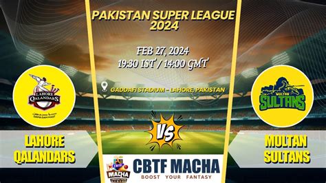 PSL 2024 Match 14 LAH Vs MUL Match Prediction Who Will Win Todays