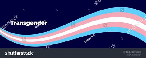 Transgender Flag Wave Background Trans Pride Royalty Free Stock