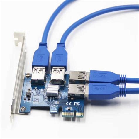 Usb 30 Pci E Express 1x 4x 8x 16x Extender Riser Card Board Adapter