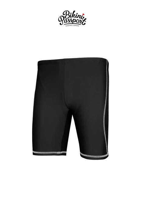 Quần bơi Nam BIKINI PASSPORT kiểu dáng lửng màu Đen