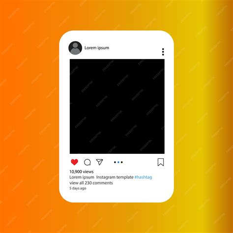 Premium Vector | Instagram template feed mock up design