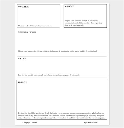 Project Outline Template - 17+ For Word, PPT, Excel and PDF Format