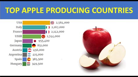 Largest Apple Producing Countries 1961 2020 Youtube