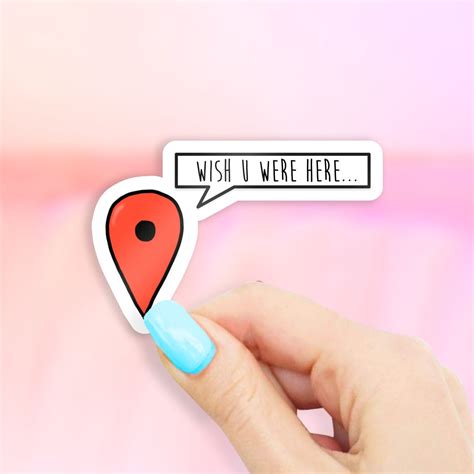 Wish U Were Here Sticker