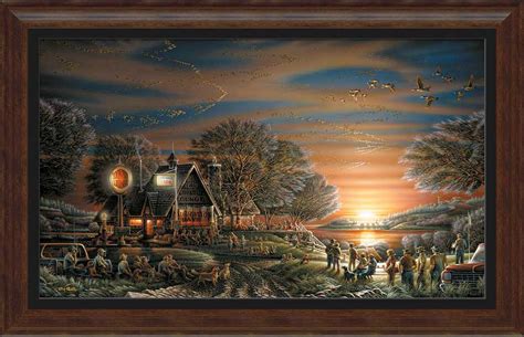 Terry Redlin Framed Museum Canvas Migration Days Terry Redlin