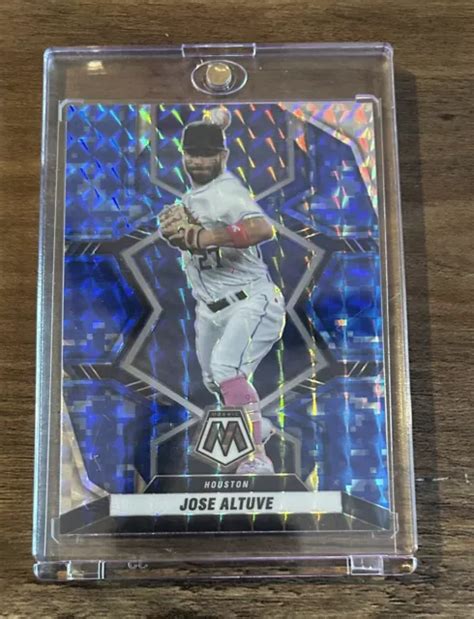 Mosaic Jose Altuve Blue Prizm Camouflage Houston Astros Eur