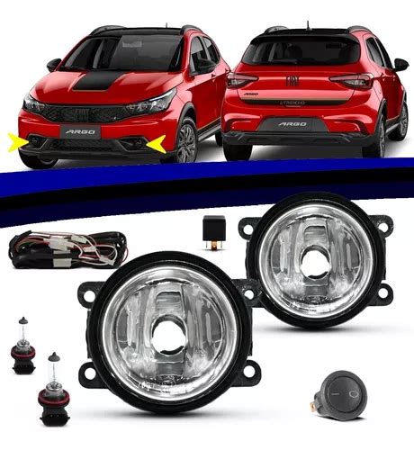 Kit Farol Milha Neblina Novo Fiat Argo Trekking