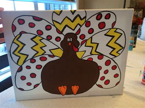 My new painting for thanksgiving | Happy thanksgiving, Canvas painting ...