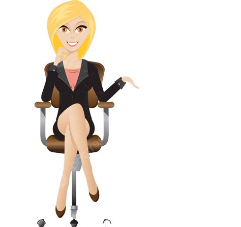 Blonde Secretary Secretary Beautiful Desk Vector Secretary Beautiful Desk Illustration