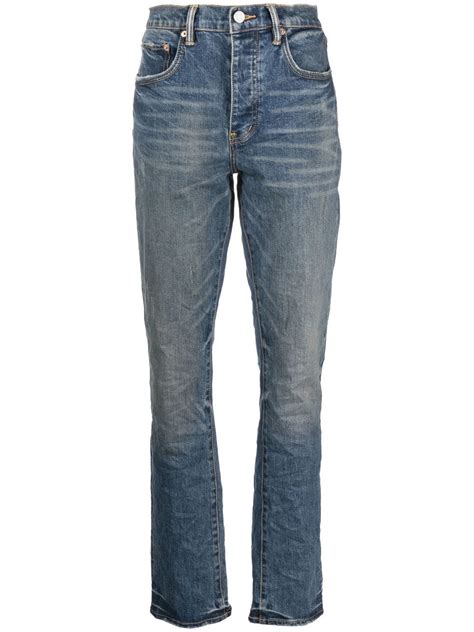 Purple Brand Slim Cut Leg Denim Jeans Blue FARFETCH