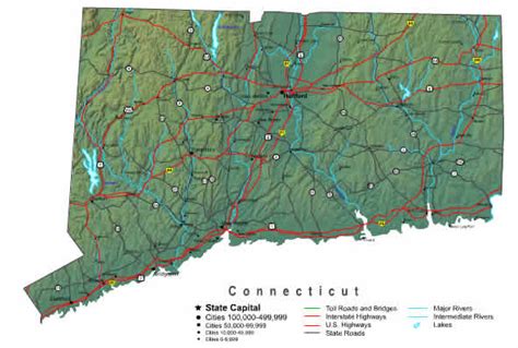 Connecticut Map - online maps of Connecticut State