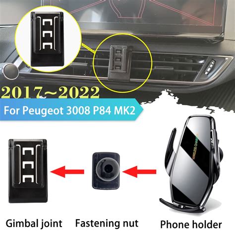 30w Car Phone Holder For Peugeot 3008 P84 Mk2 2017~2022 2018 2019 2020 ...
