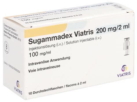 sugammadex viatris inj loes  mgml durchstf  ml coop vitality