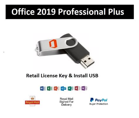 Microsoft Office 2019 Pro Plus Retail License Key & Install USB